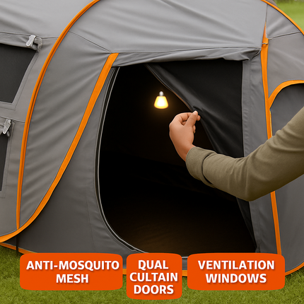5-8 Person Pop Up Tent with Instant Setup