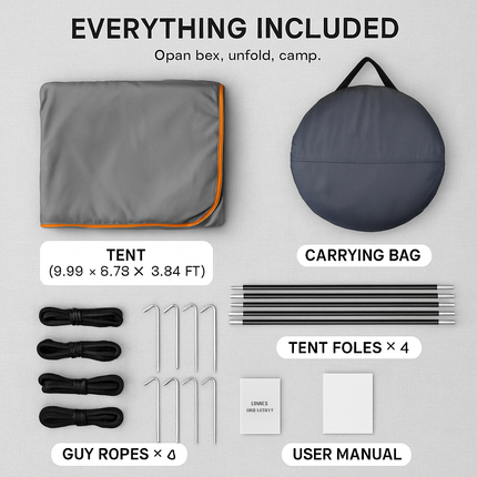 5-8 Person Pop Up Tent with Instant Setup