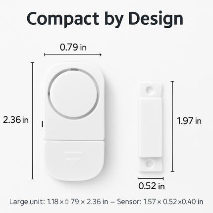 Wireless Window Door Magnet Alarms Magnetic Sensor Security Burglar Alarm For Kid Safety w/ Batteries