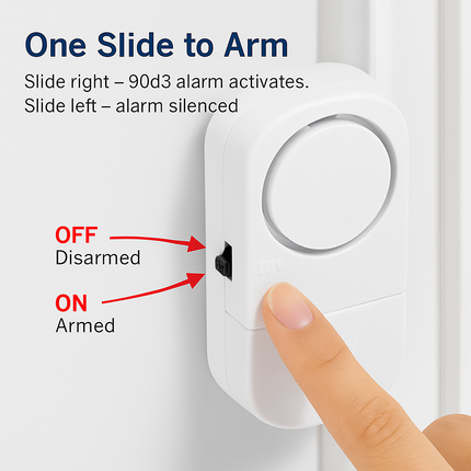 Wireless Window Door Magnet Alarms Magnetic Sensor Security Burglar Alarm For Kid Safety w/ Batteries