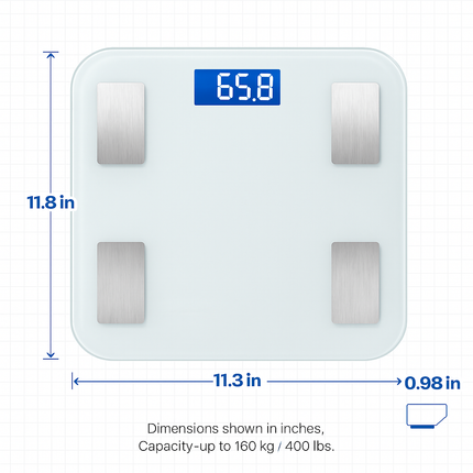 Smart Body Composition Scale Fat Monitor Digital APP Scale BMI Health Analyzer