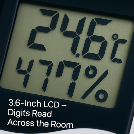 2-in-1 Thermometer and Hygrometer with Clock/Alarm Function