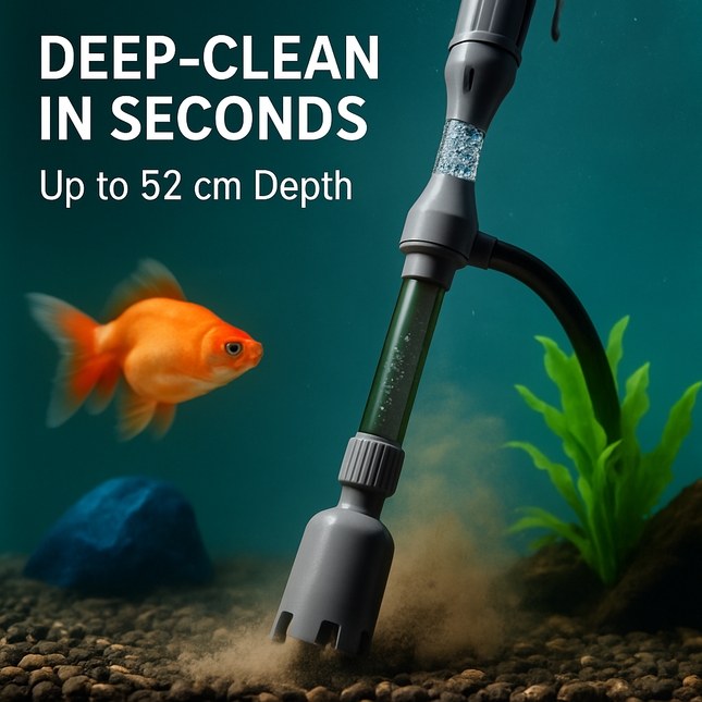 Aquarium Syphon Fish Tank Vacuum Gravel Water Filter Cleaner Powered by battery