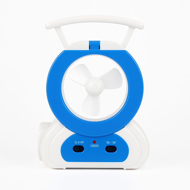 Desk Cooling Fan with LED Lamp and Emergency Light