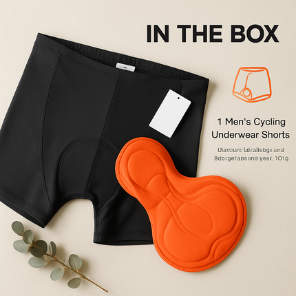 Men\'s Cycling Underwear Shorts 3D Padded Bike Underwear Shorts Breathable Moisture Absorbing Quick Dry