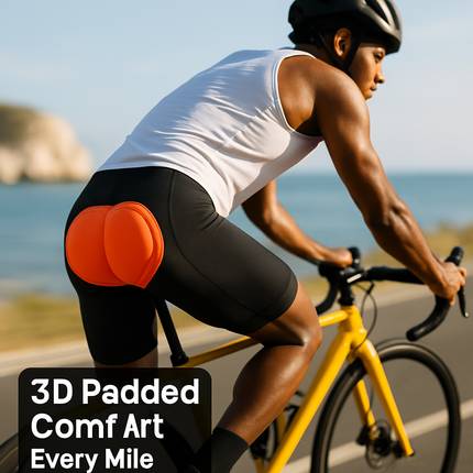 Men\'s Cycling Underwear Shorts 3D Padded Bike Underwear Shorts Breathable Moisture Absorbing Quick Dry