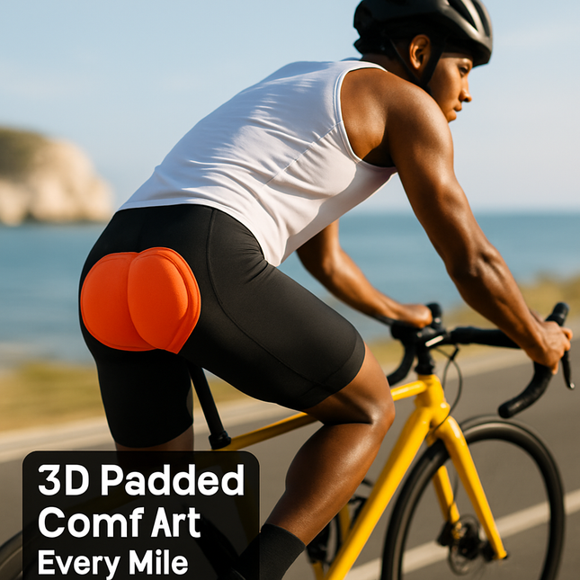 Men\'s Cycling Underwear Shorts 3D Padded Bike Underwear Shorts Breathable Moisture Absorbing Quick Dry