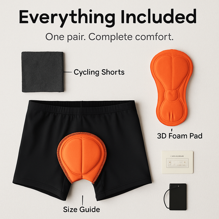 Men\'s Cycling Underwear Shorts 3D Padded Bike Underwear Shorts Breathable Moisture Absorbing Quick Dry