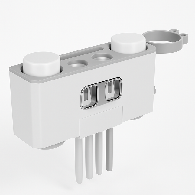 Toothbrush Holder Rack with Toothpaste Dispensers & Cups