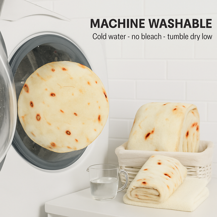 Burrito Tortilla Throw Blanket for Cozy Home Use