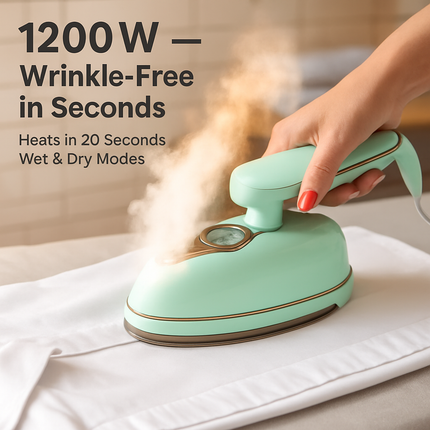 Foldable Handheld Clothes Steamer 1200W Portable