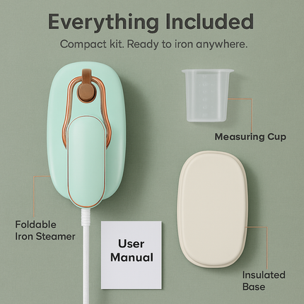 Foldable Handheld Clothes Steamer 1200W Portable