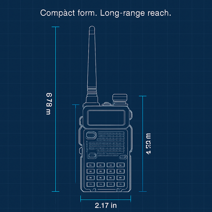Dual-Band Walkie Talkie for Everyday Use