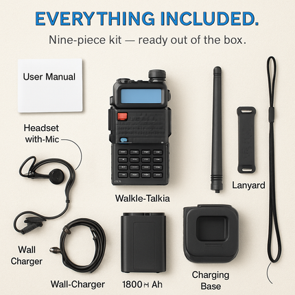 Dual-Band Walkie Talkie for Everyday Use