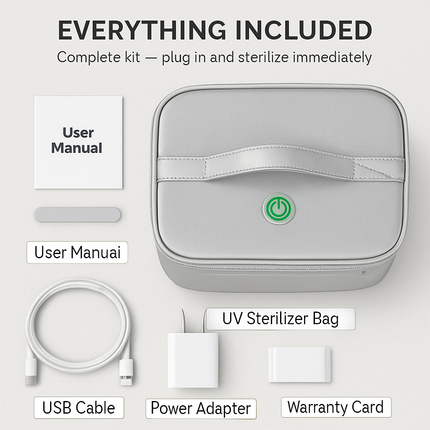 UV Disinfection Bag: Compact Sanitizer for Quick Cleaning