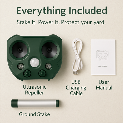 Ultrasonic Animal Repeller for Yard Deterrence