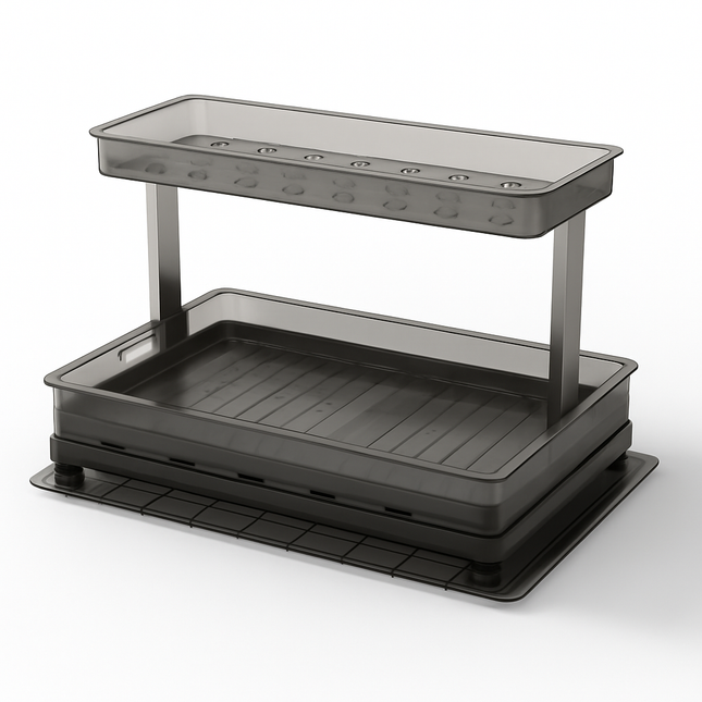 Two-Tier Pull-Out Under-Sink Organizer for Cabinet