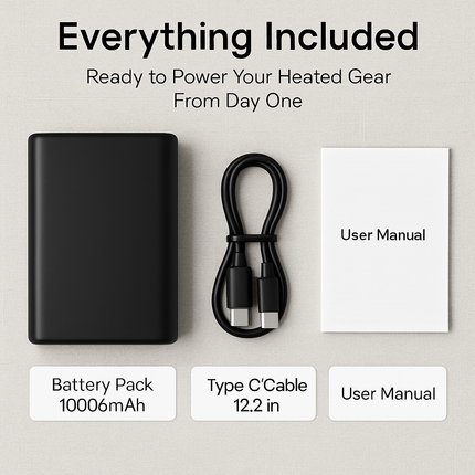 Power Bank for Heated Clothing with USB DC Output