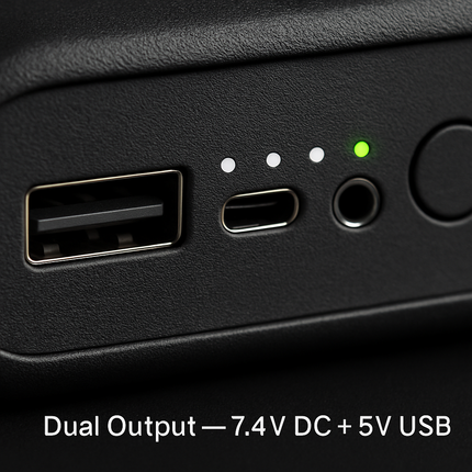 Power Bank for Heated Clothing with USB DC Output