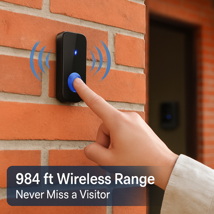 Wireless Doorbell with Long Range - Dual Receiver (US)