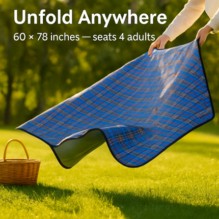 Waterproof Picnic Blanket - Foldable & Easy to Carry