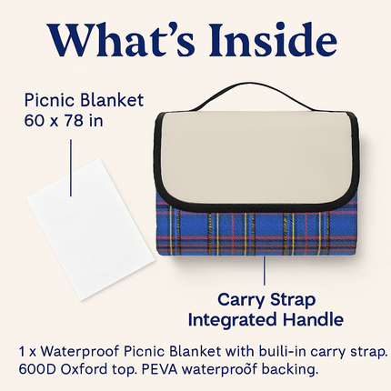 Waterproof Picnic Blanket - Foldable & Easy to Carry