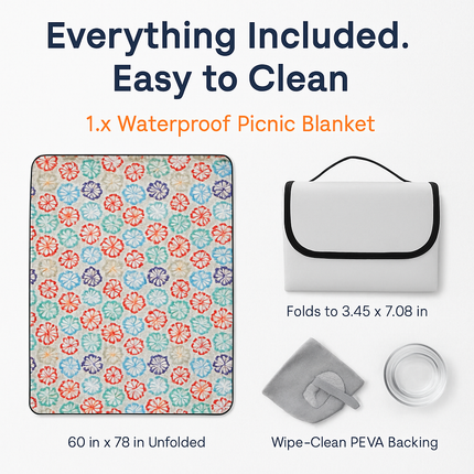 Waterproof Picnic Blanket - Foldable & Easy to Carry