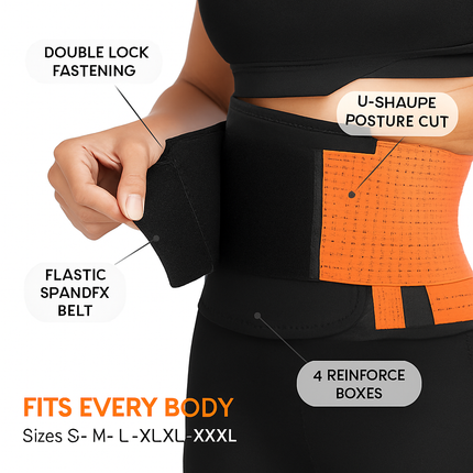 U-Shaped Slimming Waist Belt for Targeted Core Support