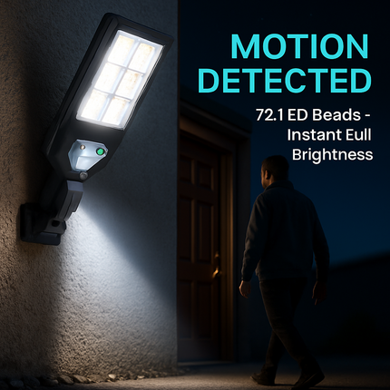 Outdoor Solar Wall Light with PIR Motion Sensor
