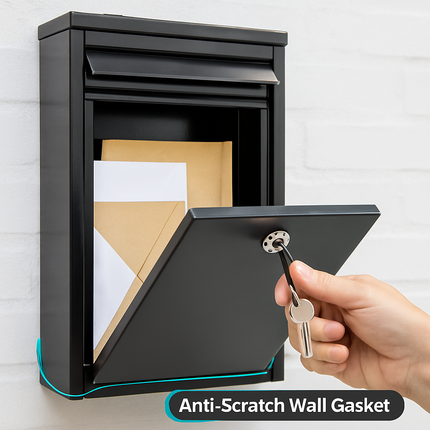 Lockable Wall Mount Mailbox for Outside Home/Office Use