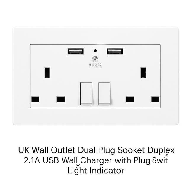 Wall Outlet Charger for UK Power Socket - Multi-Port