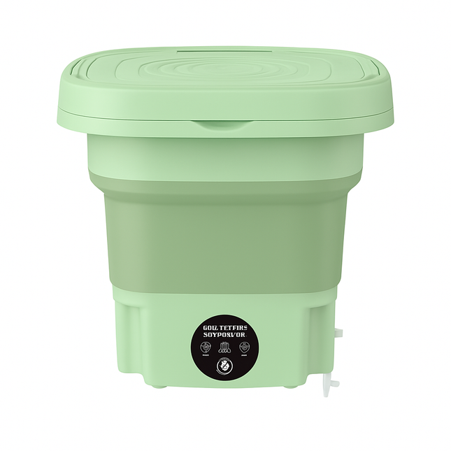 Foldable Portable Washing Machine with Drain Basket, 3 Modes