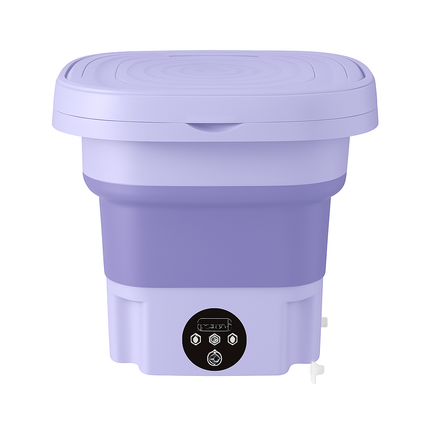 Foldable Portable Washing Machine with Drain Basket, 3 Modes