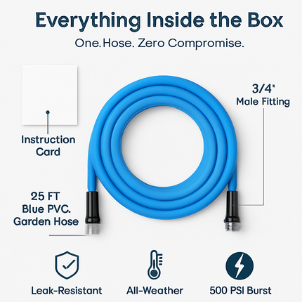 Non-Expanding Garden Hose for All-Weather Use