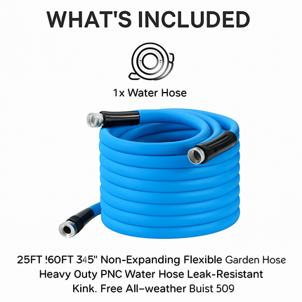 Non-Expanding Garden Hose for All-Weather Use