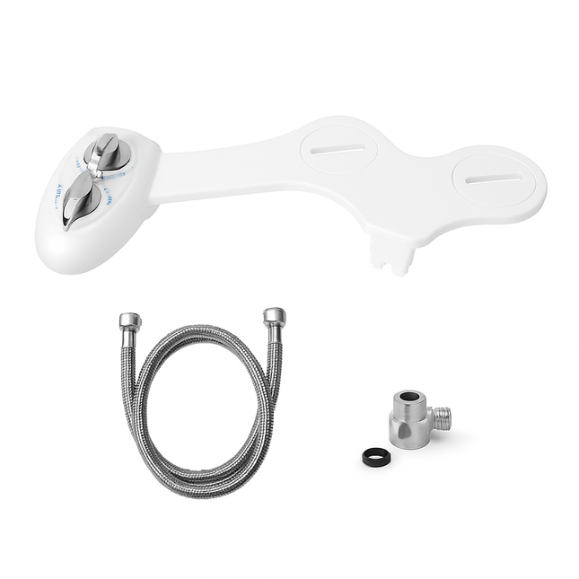 Cold Water Bidet with Self-Cleaning Dual Nozzle