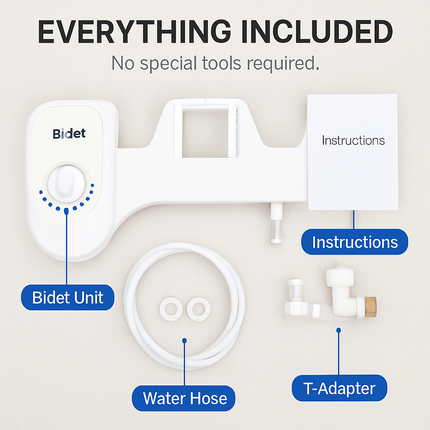 Fresh Water Spray Bidet: Non-Electric, Adjustable Pressure