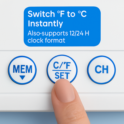 Wireless Weather Station: Indoor/Outdoor Temp & Humidity