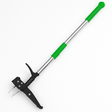 Aluminum Stand-Up Weed Puller with 4 Claws for Lawn