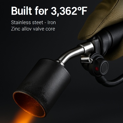 180,000 BTU Propane Weed Torch Heavy Duty Weed Burner Flame Weeder with 10FT Hose Piezo Ignition Adjustable Flame Control for Weeds Ice Snow Asphalt F