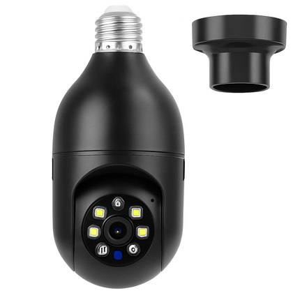 WiFi Bulb Camera with Pan Tilt and Two-Way Audio
