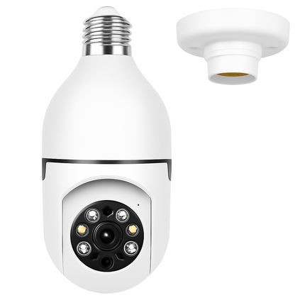 WiFi Bulb Camera with Pan Tilt and Two-Way Audio