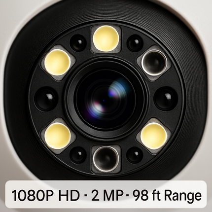 WiFi Bulb Camera with Pan Tilt and Two-Way Audio