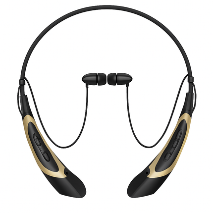Wireless Neckband Headphones with Magnetic Earbuds