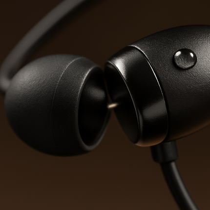 Wireless Neckband Headphones with Magnetic Earbuds