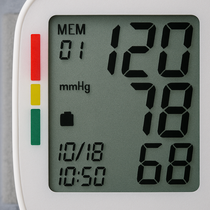Wrist Blood Pressure Monitor with Large LCD Display