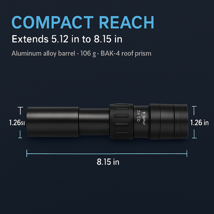 Zoom Monocular Telescope for Phone Photography