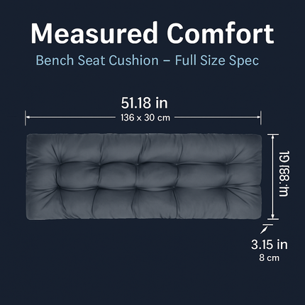 Bench Seat Cushion for Indoor/Outdoor Furniture
