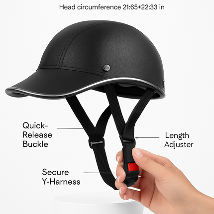 Bicycle Helmet with Sunshade and Adjustable Fit - Red