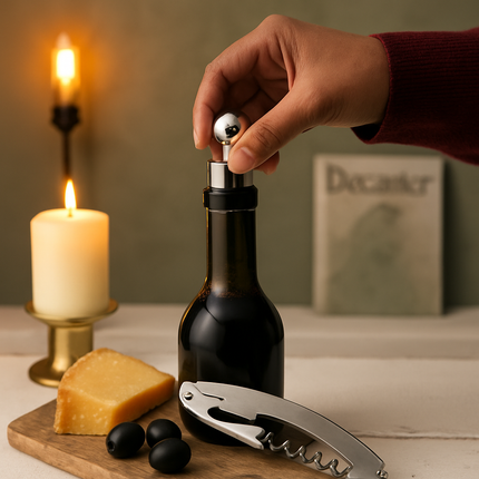 Corkscrew Bottle Opener Set with Foil Cutter